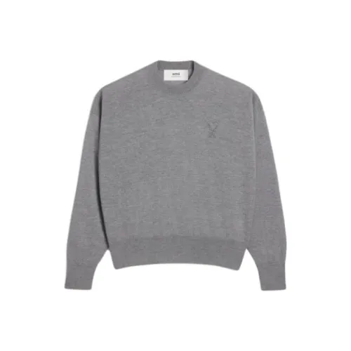 AMIPARIS SS24 Свитер Унисекс Дымчатый Серый