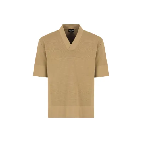 GIORGIO ARMANI Коричневый Мужской Свитера