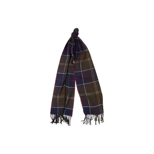BARBOUR Акриловые вязаные шарфы, многоцветные, мужские