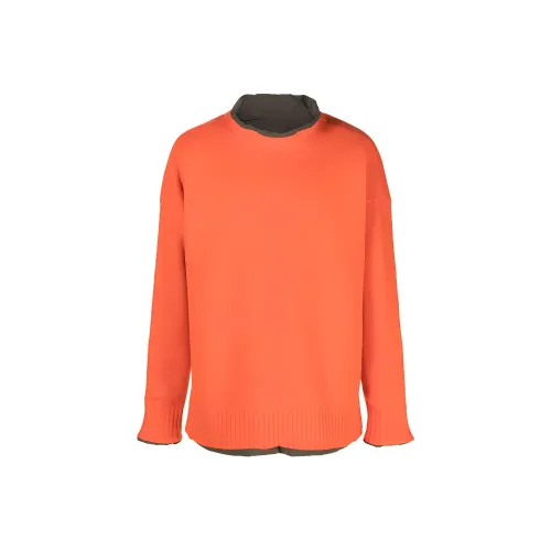 Sacai совместный бренд Морковный Апельсин Мужские Свитера