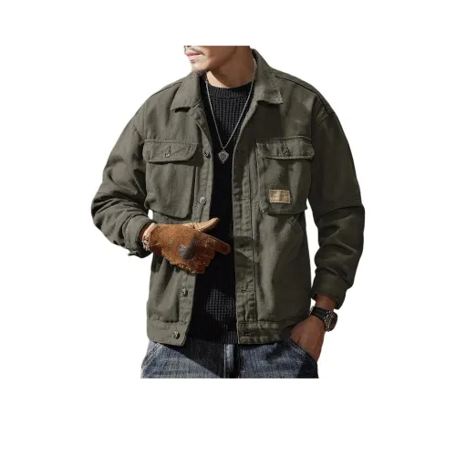 GUISE Весенний Осенний Деним Куртка Свободного кроя Унисекс