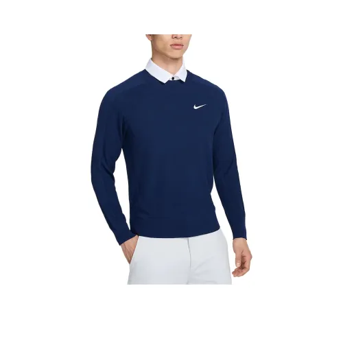 Nike Blue Men's Sweaters Найк Синий Мужские Свитера
