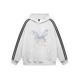 Белый & серый & черные полосы