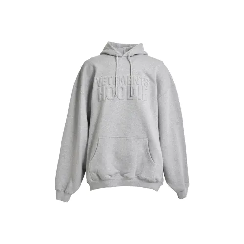 Vetements Светло-серый Мужской Свитшот