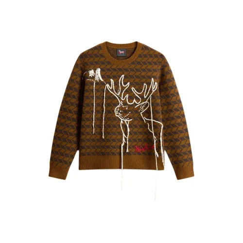WOOLRICH Коричневые Мужские Свитера