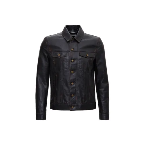 SAINT LAURENT FW21 Куртки и пальто Мужской Коричневый