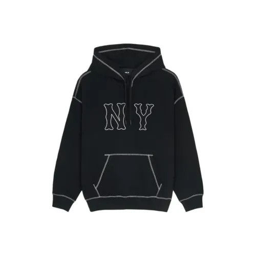 МЛБ Бейс Логотип MEGA OVERFIT New York Yankees Толстовка Унисекс Черный