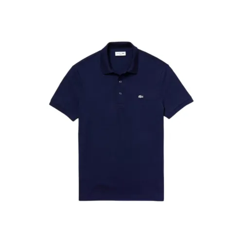 Мужская поло LACOSTE Collaboration темно-синего цвета