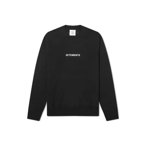 Vetements Черные Мужские Свитера