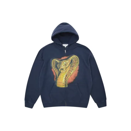 YARDSALE SS25 Kobra Толстовка Унисекс Морской синий