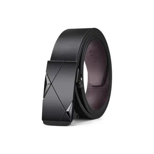 AUGUST HARMONY ПУ (полиуретан) Ремень Унисекс Черный 3 см