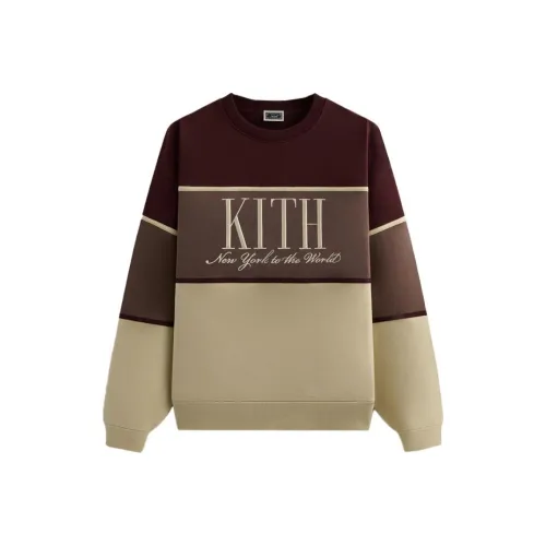 KITH Collaboration Красный Желтый Умбра Мужские Толстовки