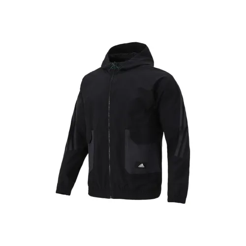 Adidas M Fi Wv Bst FZ Куртки Пальто Мужской Черный