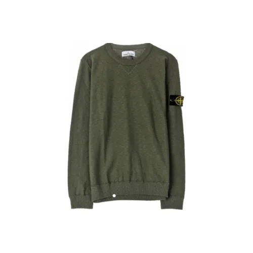 Stone Island Зеленый Мужской Трикотаж
