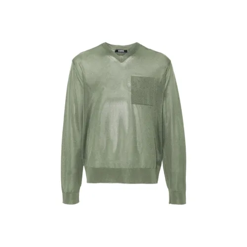 Jacquemus Зеленый Мужской Свитеры