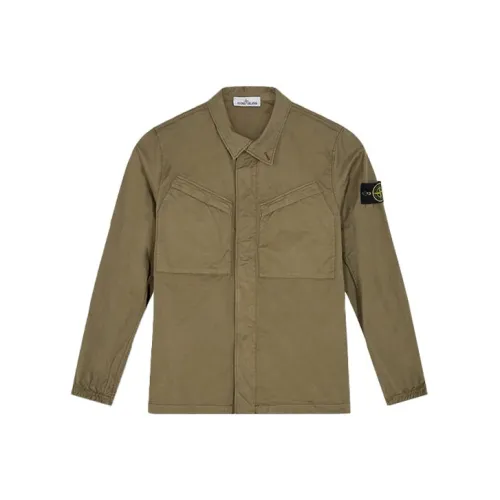 Stone Island Хаки Мужские Куртки