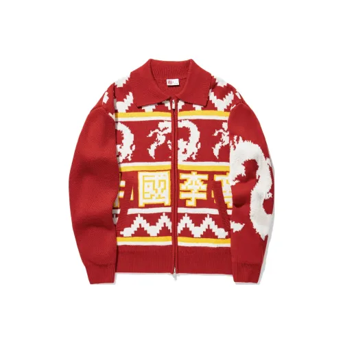 LINING Свитер Мужской Самба-красный Экрю Цвет хрома Желтый