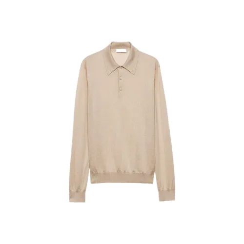 PRADA SS24 Поло Мужской Снег