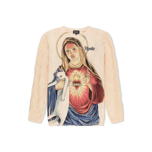 RIPNDIP совместный бренд Кремовые мужские свитеры