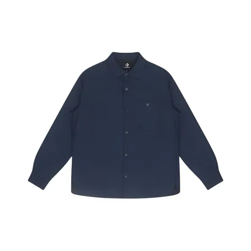 Конверс Синий Мужская Рубашка