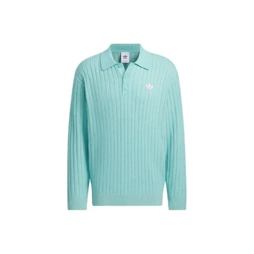Adidas Originals SS24 V Day POLO Свитер Унисекс Simple Мятно-зеленый