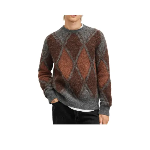 ALLSAINTS Свитер Мужской Угольный Серый