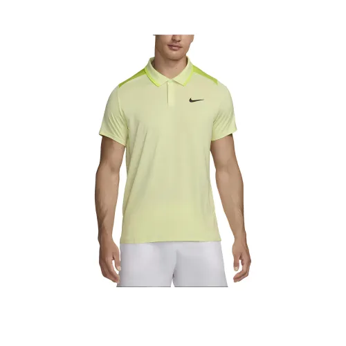 nike Court Advantage Поло Мужское Желто-Зеленое