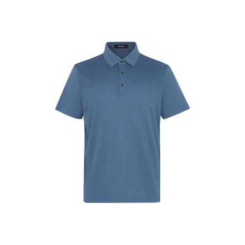 DIKENI Поло Мужское Озерный Синий