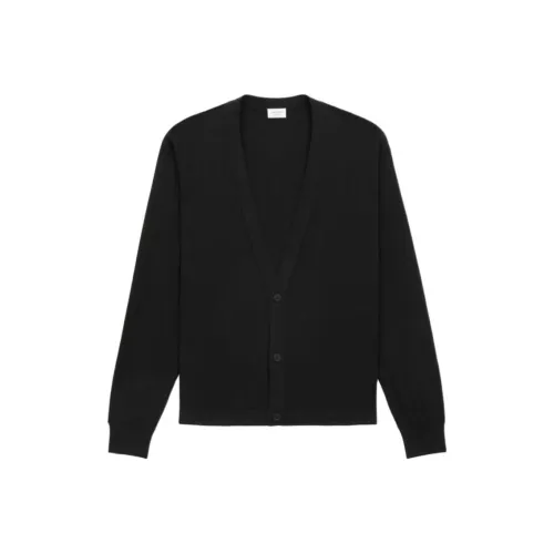 SAINT LAURENT Кардиган из шерсти свитер мужской черный