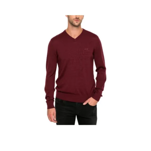 ARMANI JEANS Свитер Мужской Бордовый
