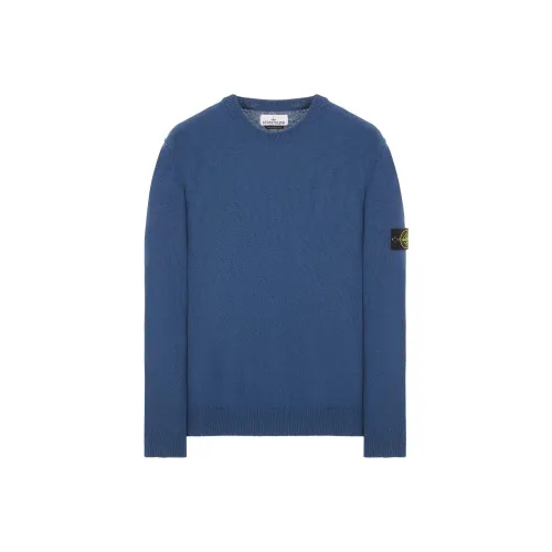 STONE ISLAND SS24 Авиационный синий Мужской Трикотаж