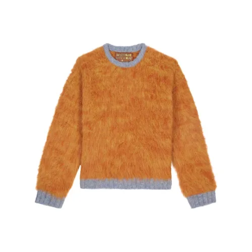 Brain Dead MARLED Альпака Свитер Crewneck Унисекс Апельсин