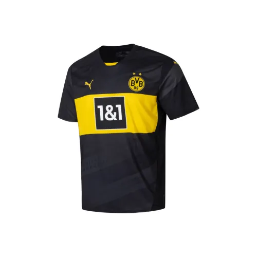 PUMA Borussia Dortmund 2024 25 Away T-Shirt Мужской Черный