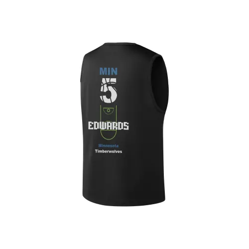 NBA Minnesota Timberwolves Черные Унисекс Майки