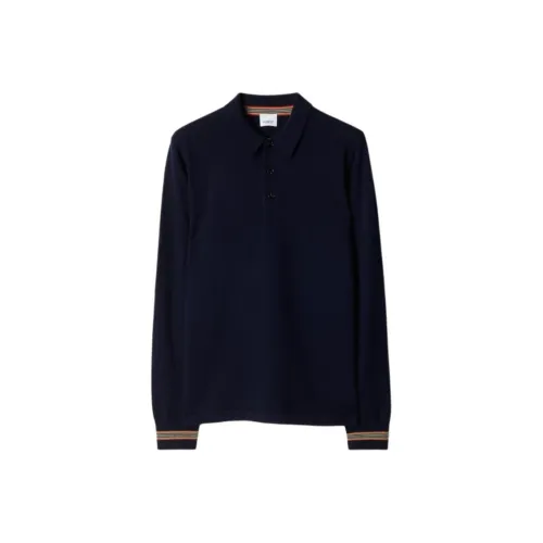 Burberry Поло Мужское Морской Синий
