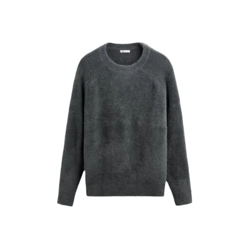 ZARA Carbon Gray Men's Knitwear ZARA Углеродный Серый Мужской Трикотаж