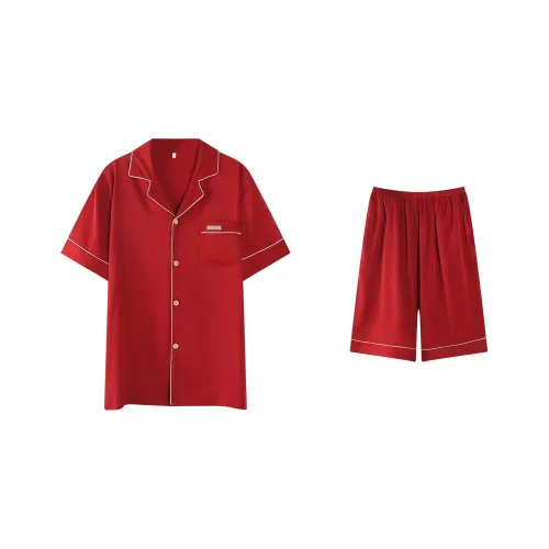 XUANZHITING Пижамный комплект мужской красный