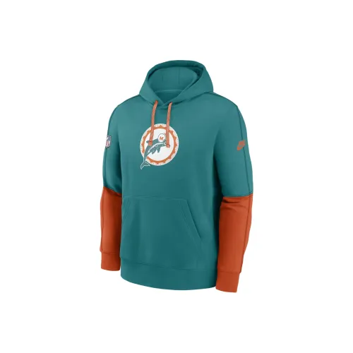 Nike NFLClub FW24 Miami Dolphins Логотип Team Issue Свитшот Мужской Зеленый