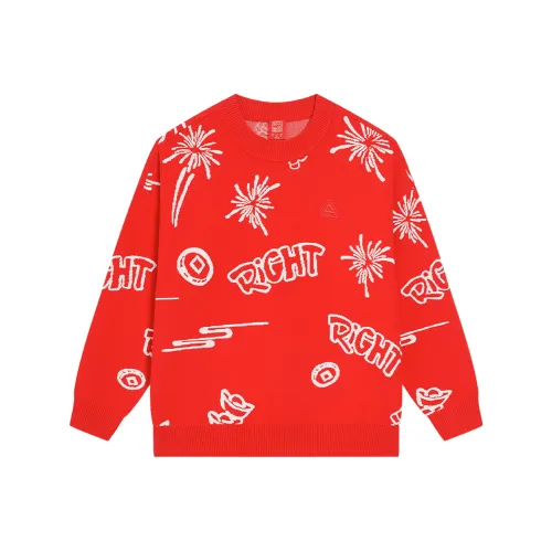 PEAK RIGHT series Свитер Унисекс Китай Красный