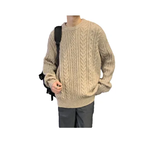 Tonlion Свитер Мужской Светло-Зеленый Серый