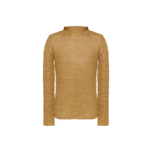 DRIES VAN NOTEN Коньячный коричневый мужской свитеры