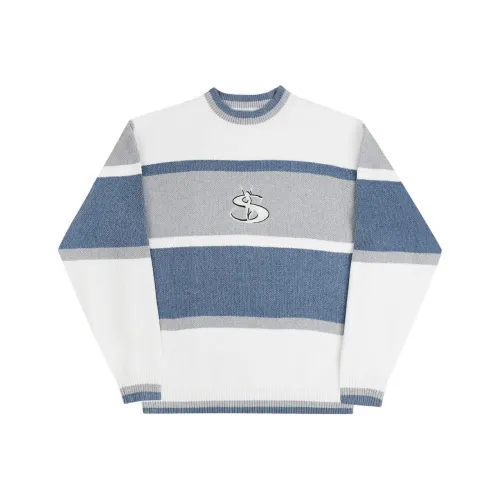 YARDSALE SS24 Phantasy Шенилл Свитер Трикотаж Унисекс Белый Нефритовый Цвет