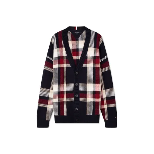 Tommy Hilfiger Темно-синяя клетка FAP Унисекс Трикотаж