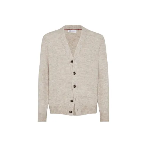BRUNELLO CUCINELLI Khaki Мужские Свитера