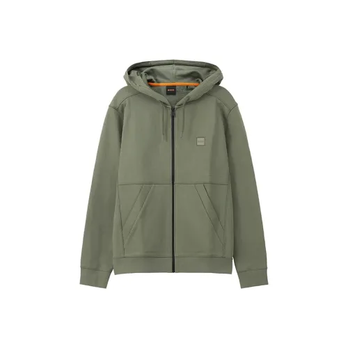 Hugo Boss Свитшот Мужской Армейский Зеленый