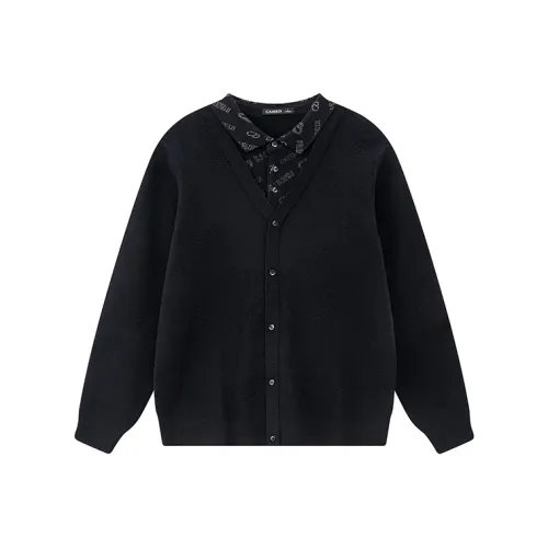 CAISEDI Черные Мужские Свитера