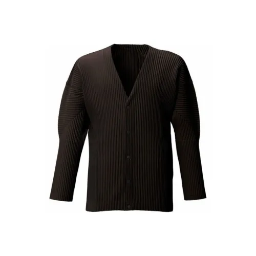 Homme Plissé Issey Miyake Черные Мужские Куртки