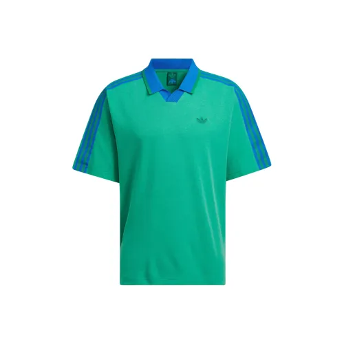 Adidas Originals SS24 Поло Мужское Дымчатый Зеленый