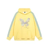 Нежно-желтый и синие полосы