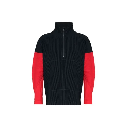 Homme Plissé Issey Miyake Черные Мужские Куртки